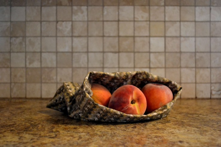 different angle peaches